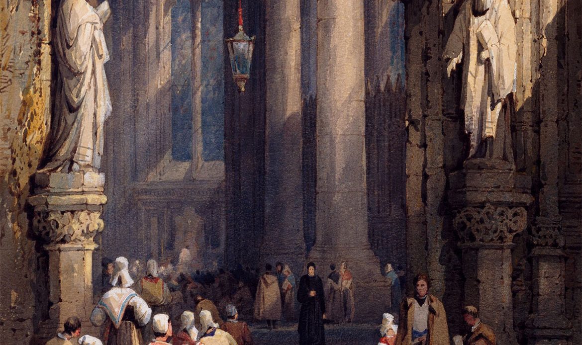 Stack of Peat and Landscape